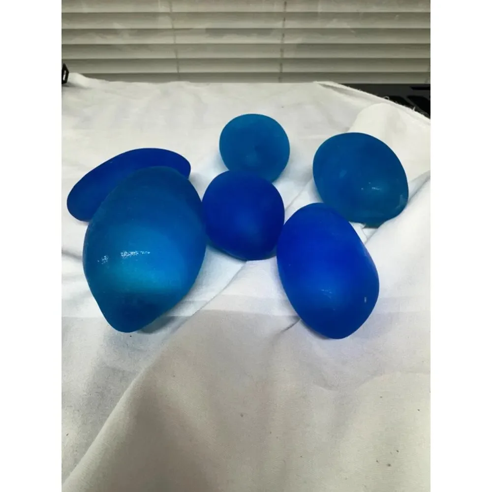 VTG Ikea set of six frosted glass eggs